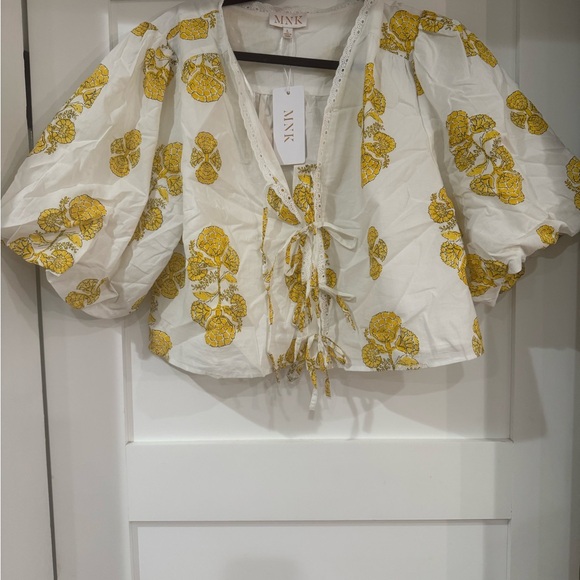 MNK Marigold Bubble Sleeve Blouse - Picture 1 of 10